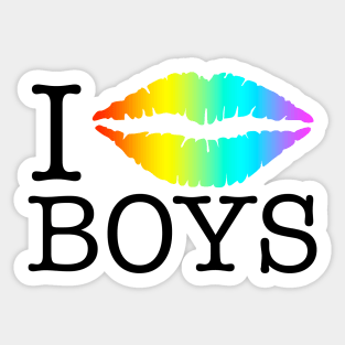 i kiss boys Sticker